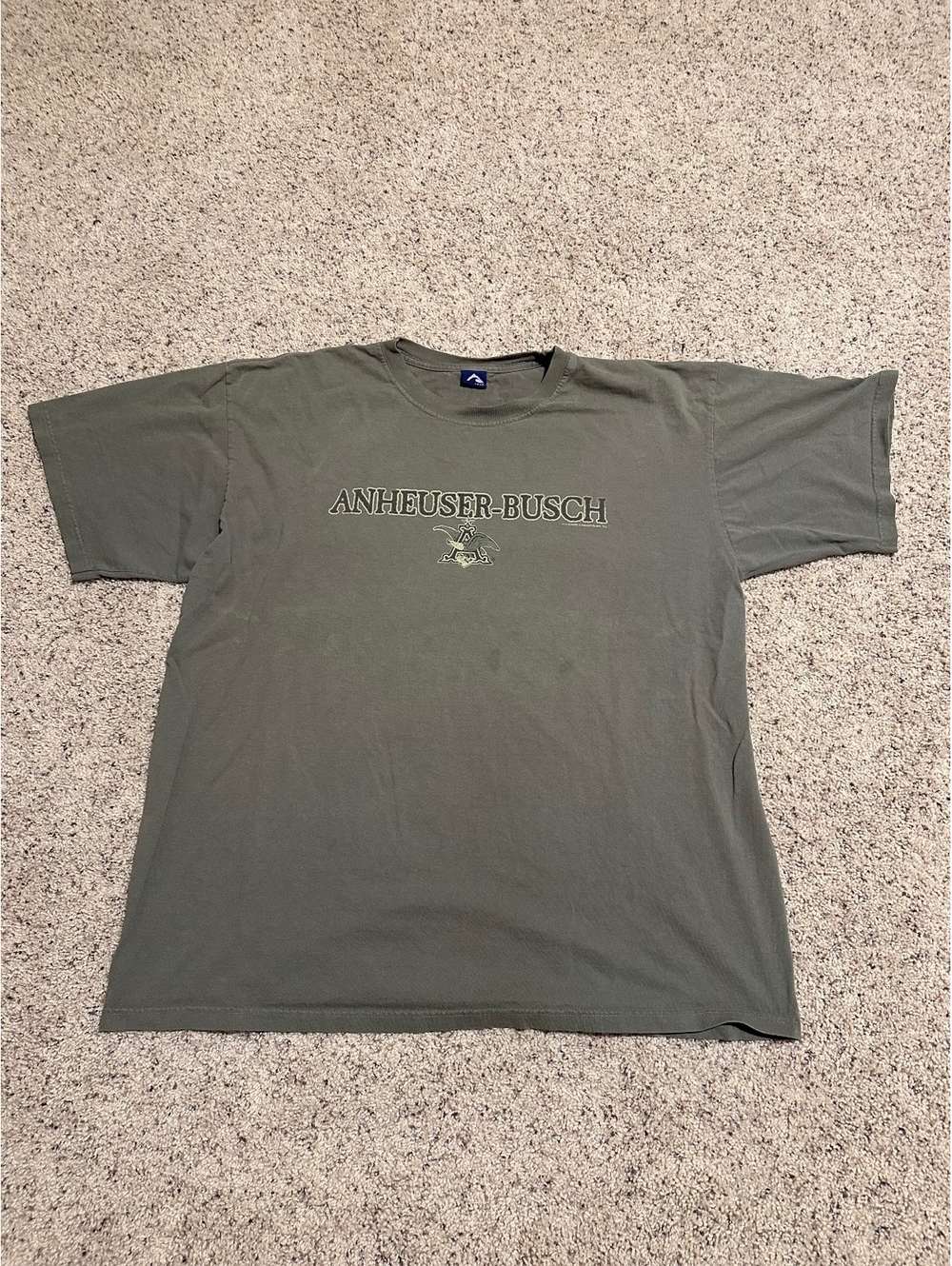 Vintage Anheuser-Busch 2003 Logo T-Shirt Green Size XL